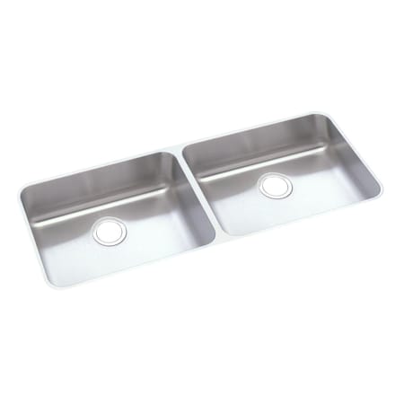Elkay Lustertone Stainless Steel 41-3/4 X 18-1/2 X 5-3/8 Equal Double Bowl Undermount Ada Sink ELUHAD421855
